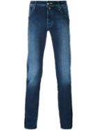 Jacob Cohen Skinny Jeans, Men's, Size: 36, Blue, Cotton/polyester/spandex/elastane