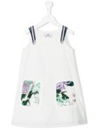 Young Versace - Eyelet Floral Pocket Sundress - Kids - Cotton - 6 Yrs, White