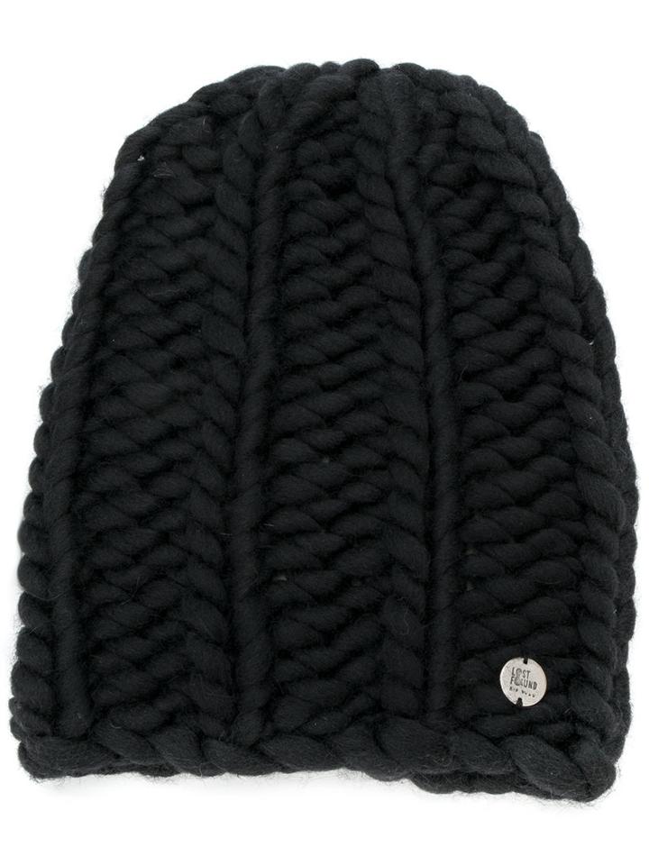 Lost & Found Ria Dunn - Knitted Beanie - Men - Nylon/wool - S, Black, Nylon/wool