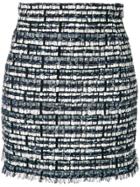 Thom Browne Lace Ribbon Tweed Mini Skirt - Blue