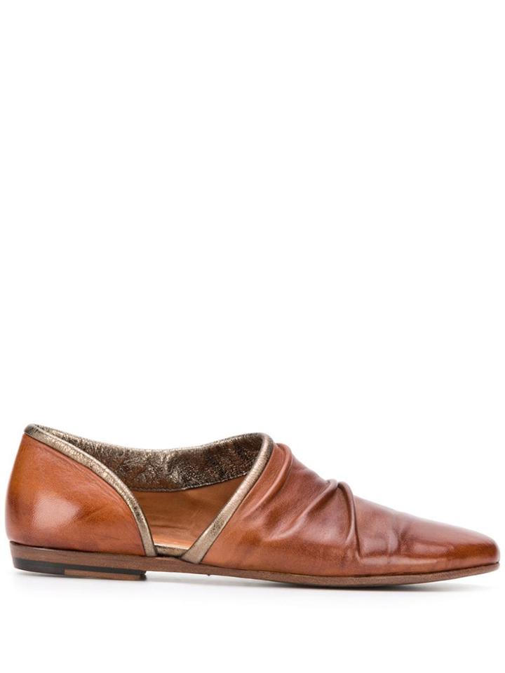 Pantanetti Cut Out Shoes - Brown