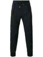 Paul Smith London Front Pleat Track Pants, Men's, Size: 32, Black, Wool/spandex/elastane/cupro