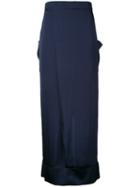Rito - Pocket Pencil Skirt - Women - Silk/polyurethane - 38, Women's, Blue, Silk/polyurethane