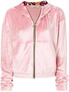 Emilio Pucci Plush Zipped Hoodie - Pink & Purple