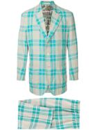 Comme Des Garçons Vintage Checkered Two-piece Suit - Blue