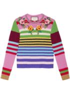 Gucci Embroidered Multicolour Knit Top
