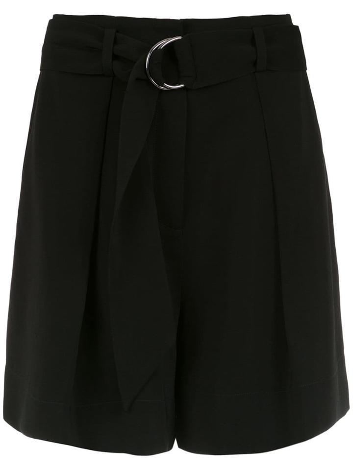 Andrea Marques Belted Shorts - Black