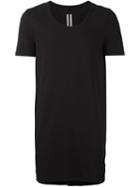 Rick Owens Long Length T-shirt, Men's, Size: Large, Black, Cotton