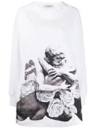 Valentino X Undercover Graphic Lovers Print Sweatshirt - White