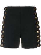 Chloé Buttoned High Waist Shorts - Black