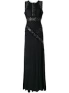 Antonio Berardi Side Slit Gown, Women's, Size: 46, Black, Rayon