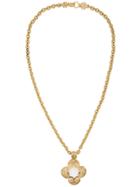 Chanel Pre-owned 1996 Cc Logo Pendant Necklace - Metallic