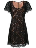 Michael Michael Kors Shortsleeved Lace Dress - Black