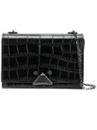 Emporio Armani - Chain Strap Shoulder Bag - Women - Leather - One Size, Black, Leather
