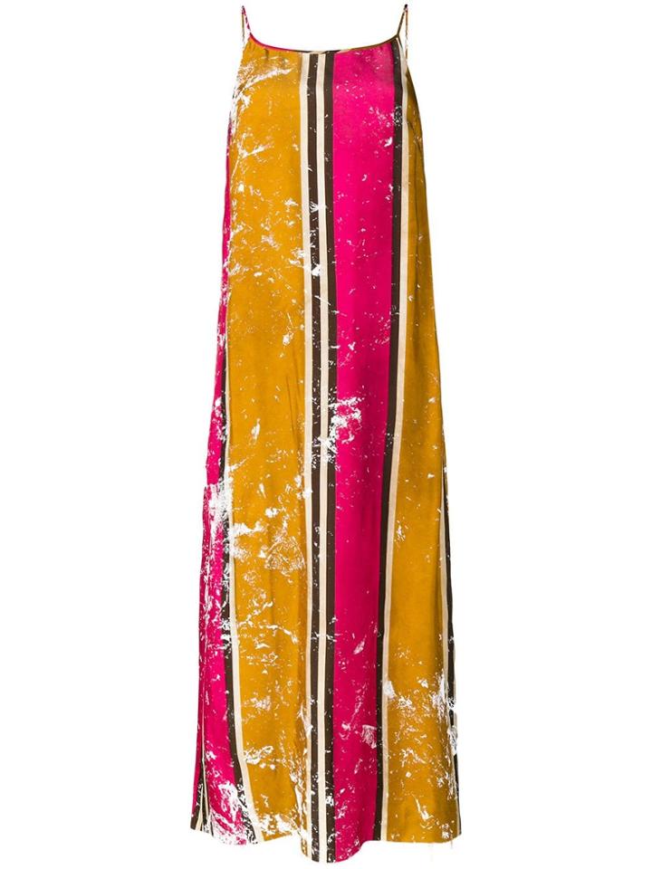 Uma Wang Striped Slip Dress - Pink