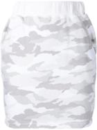 Loveless - Camouflage Mini Skirt - Women - Cotton - 34, White, Cotton