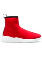 Moschino Hi-top Sock Sneakers - Red