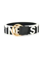 Stella Mccartney Woven Logo Belt - White