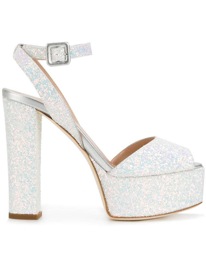 Giuseppe Zanotti Design Betty Glitter Platform Sandals - Multicolour