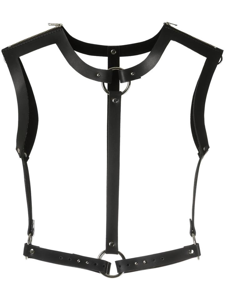 À La Garçonne - Leather Harness - Unisex - Leather - One Size, Black, Leather