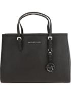 Michael Michael Kors 'jet Set' Tote, Women's, Black, Leather/calf Leather