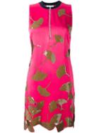 3.1 Phillip Lim Sequin Ginkgo Dress, Women's, Size: 4, Pink/purple, Acetate/viscose/silk