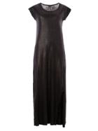 Avant Toi Shimmer T-shirt Dress - Black