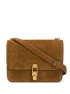 Saint Laurent Flip-lock Satchel - Brown