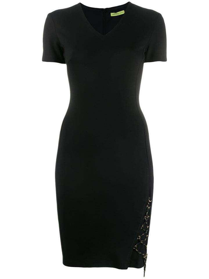 Versace Jeans Fitted Party Dress - Black