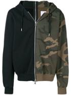 Stampd Colourblock Camouflage Hoodie - Black