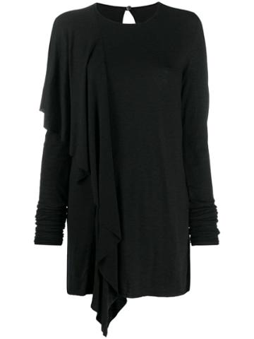 Rick Owens Lilies Draped Jumper - Black