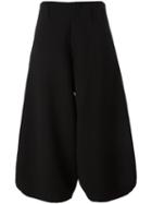 Société Anonyme 'bunka' Cropped Wide Leg Trousers, Women's, Size: 44, Black, Wool