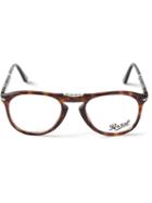 Persol Foldable Glasses, Brown, Acetate