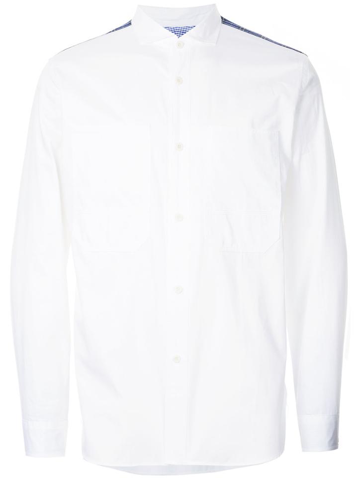Junya Watanabe Comme Des Garçons Man Patch Detail Shirt - White