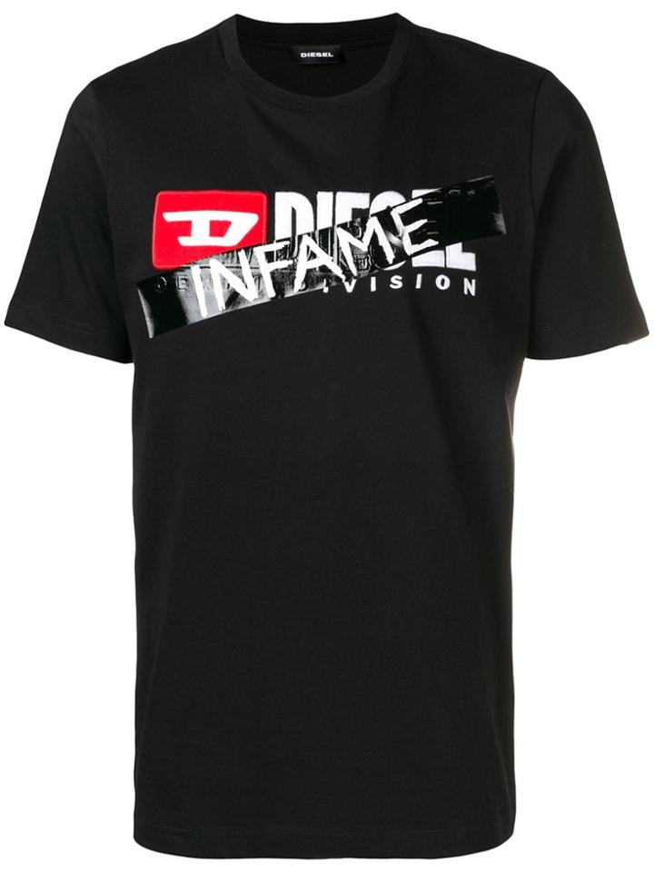 Diesel Hc-t-just-division-f Infame T-shirt - Black