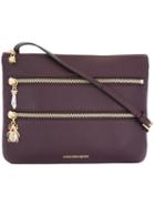 Alexander Mcqueen Triple Zip Crossbody Bag, Women's, Pink/purple