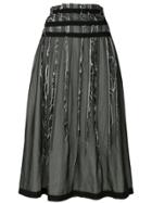 Comme Des Garçons Vintage Layered Distressed Skirt - Black