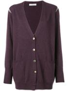 Fabiana Filippi Buttoned Loose Cashmere - Pink & Purple