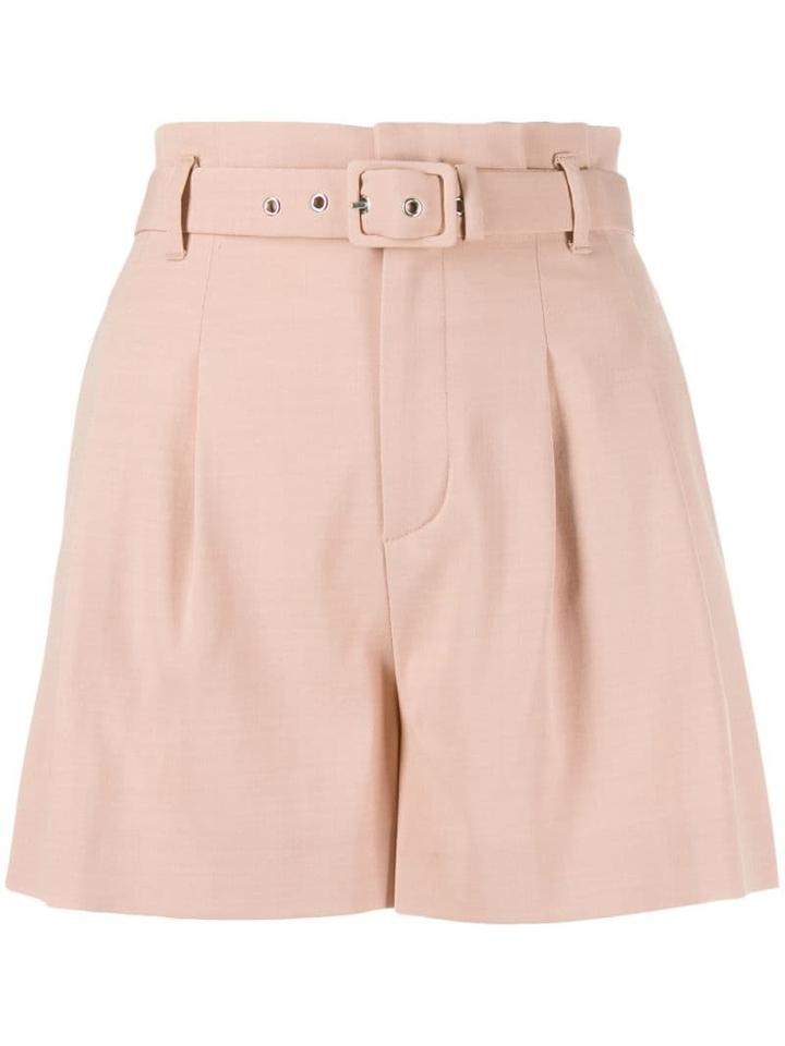 Red Valentino Belted Shorts - Pink