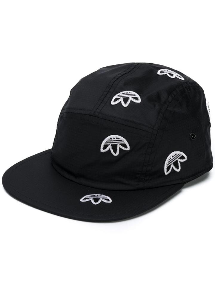 Adidas Originals By Alexander Wang Embroidered Trefoil Cap - Black