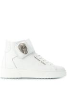 Philipp Plein Skull High-top Sneakers - White