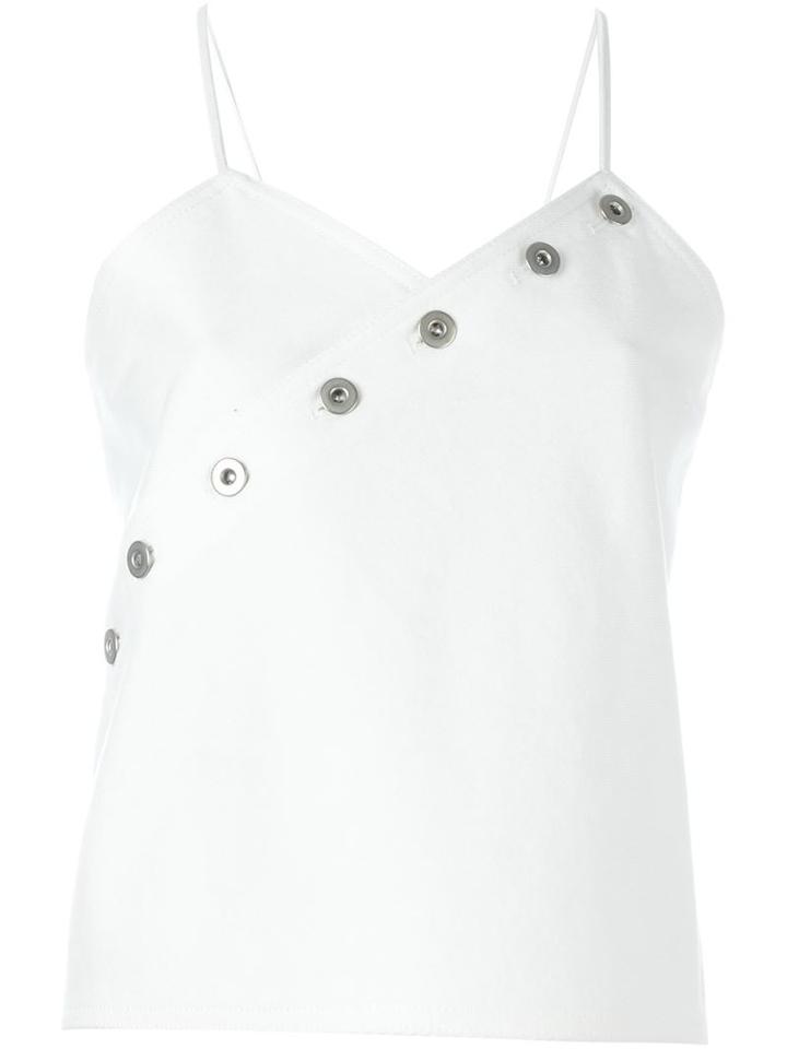 Courrèges T07 Vest Top, Women's, Size: 40, White, Cotton