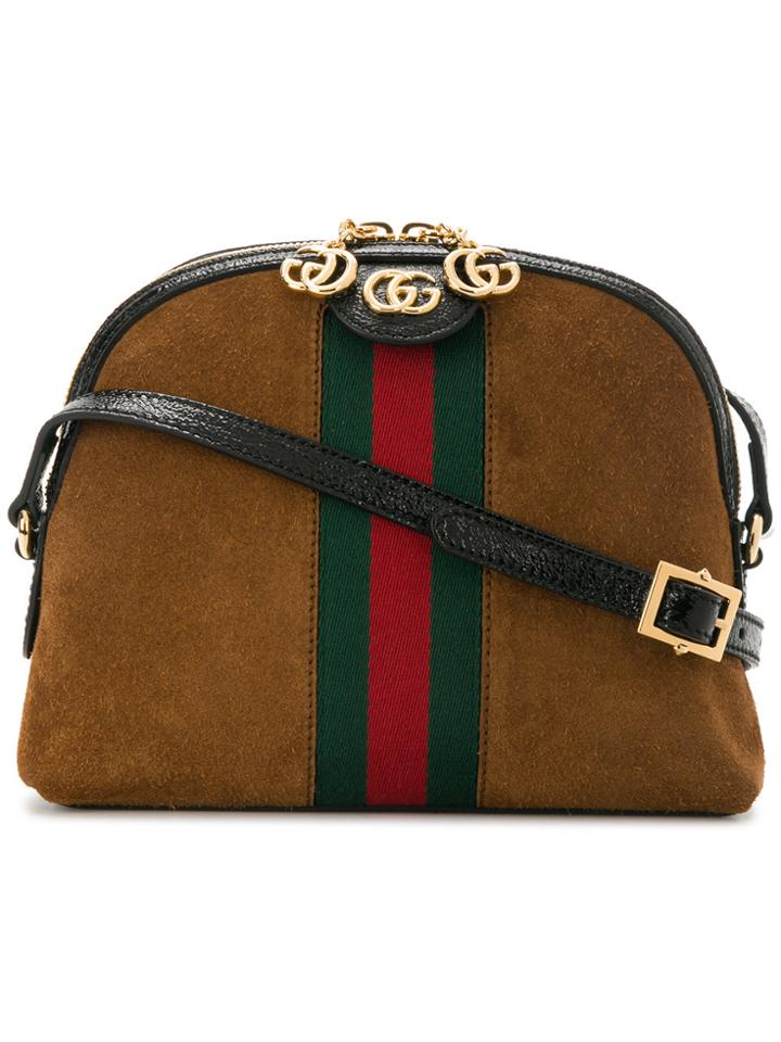 Gucci Ophidia Shoulder Bag - Brown