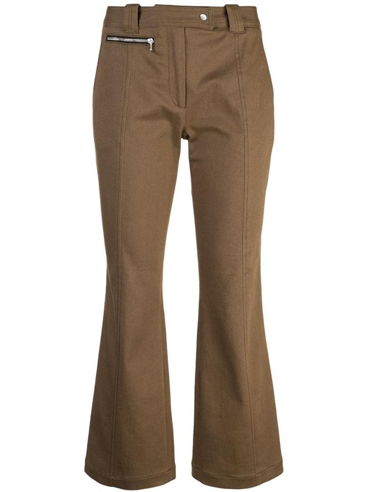 Proenza Schouler Crop Flare Pants - Brown