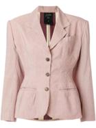 Jean Paul Gaultier Vintage Pinstriped Blazer - Nude & Neutrals