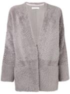 Inès & Maréchal Egypt Short Vnneck Jacket - Grey