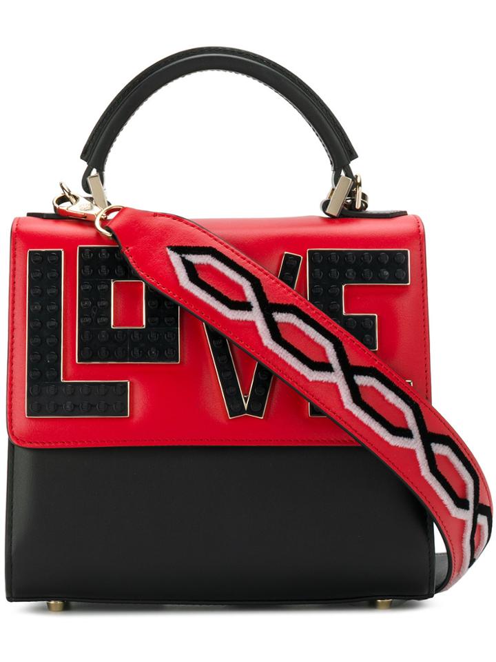 Les Petits Joueurs Mini Alex Black Widow Tote - Blue