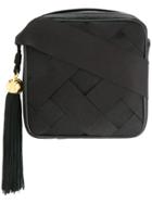 Chanel Vintage Cc Fringe Shoulder Bag - Black
