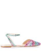Polly Plume Clara Ballerinas - Silver