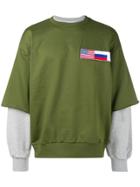 Gosha Rubchinskiy Layered Sweatshirt - Green